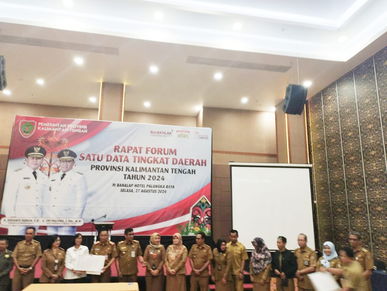 Rapat Forum Satu Data Tingkat Daerah Provinsi Kalimantan Tengah