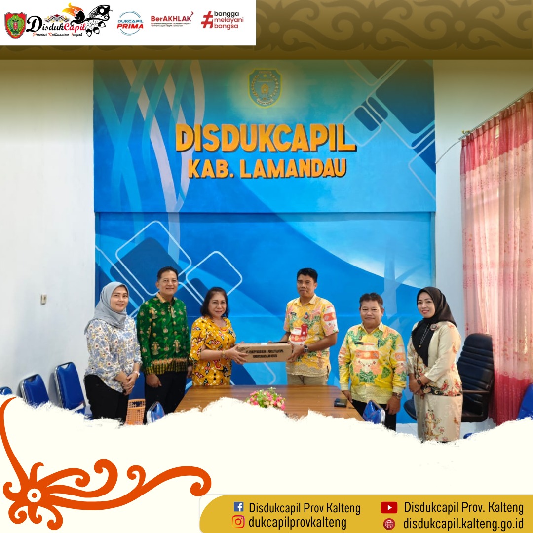 Pendistribusian Blanko KTP-El dari Dinas Kependudukan dan Pencatatan Sipil Provinsi Kalimantan Tengah ke Dinas Kependudukan dan Pencatatan Sipil Kabupaten Lamandau