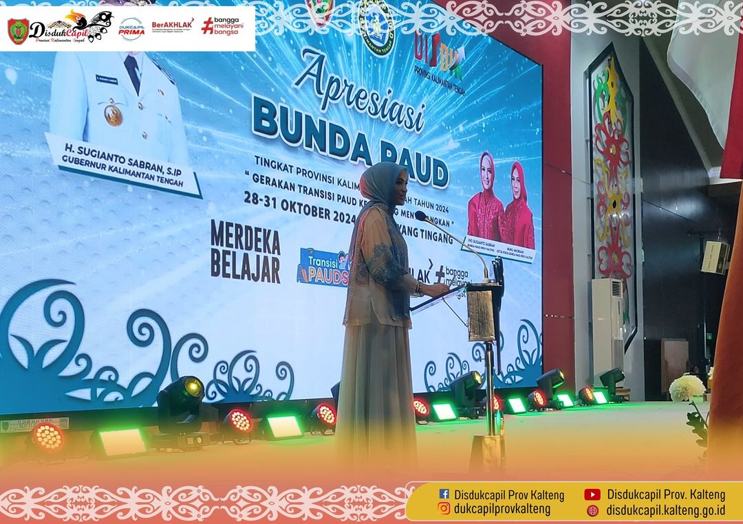 Pembukaan Apresiasi Bunda PAUD Tingkat Provinsi Kalimantan Tengah Tahun 2024.