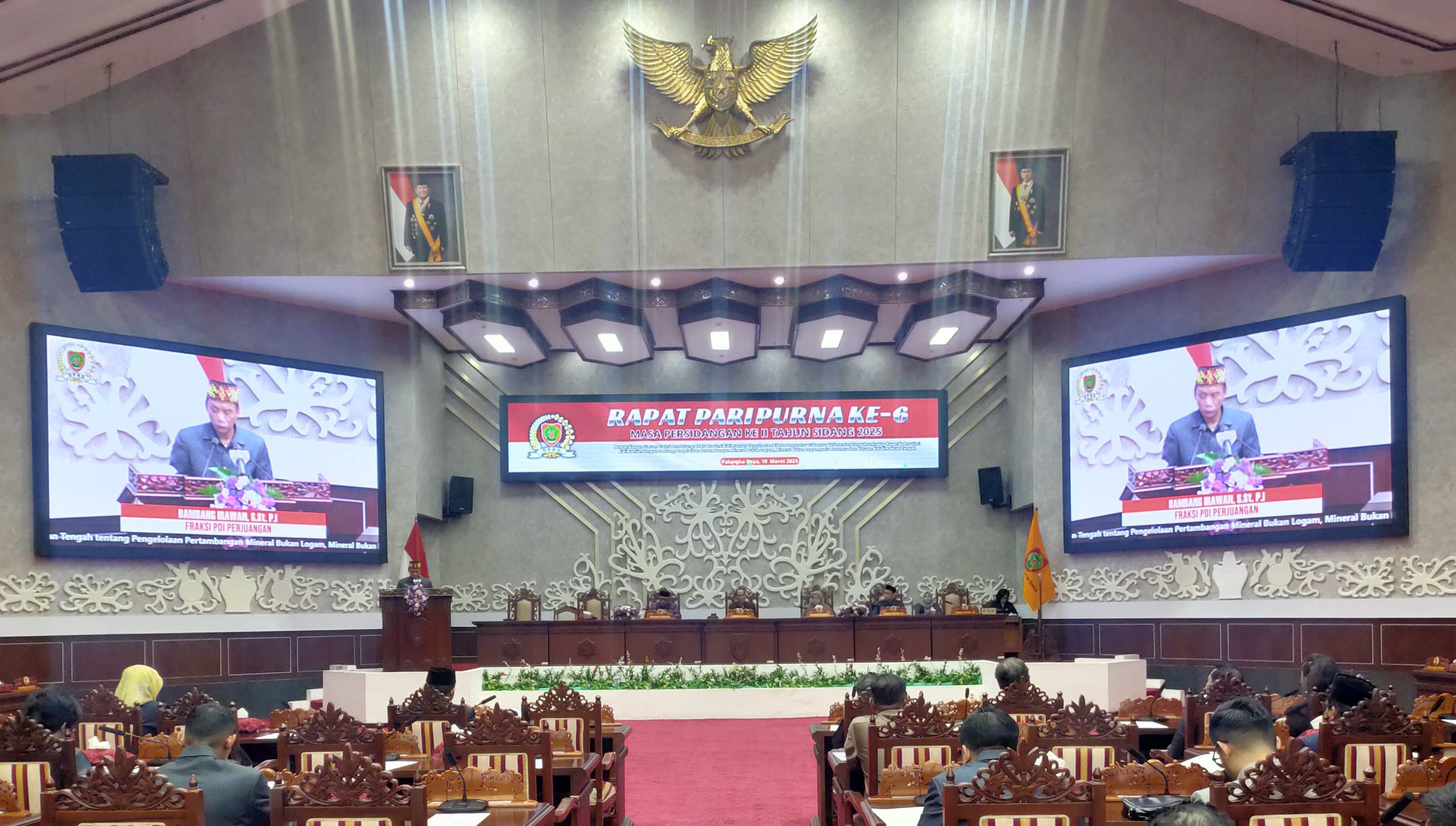 Kegiatan Rapat Paripurna ke-6 DPRD Provinsi Kalimantan Tengah