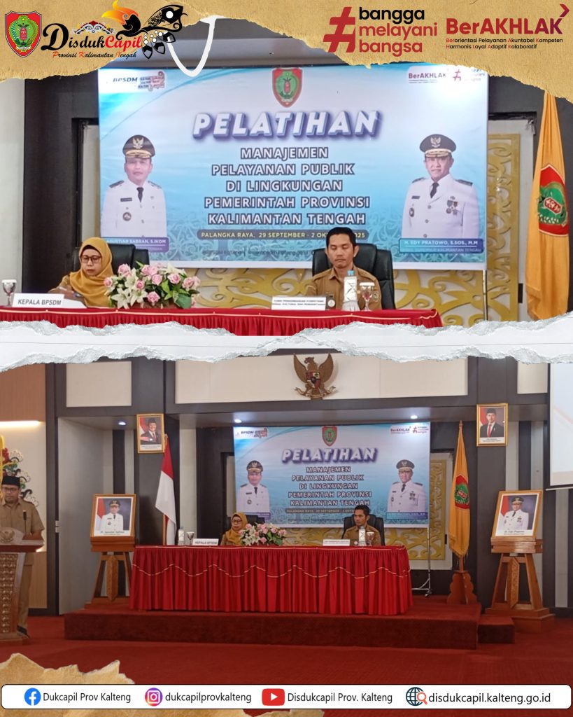 Pelatihan Manajemen Pelayanan Publik Di Lingkungan Pemerintah Provinsi Kalimantan Tengah Tahun 2025